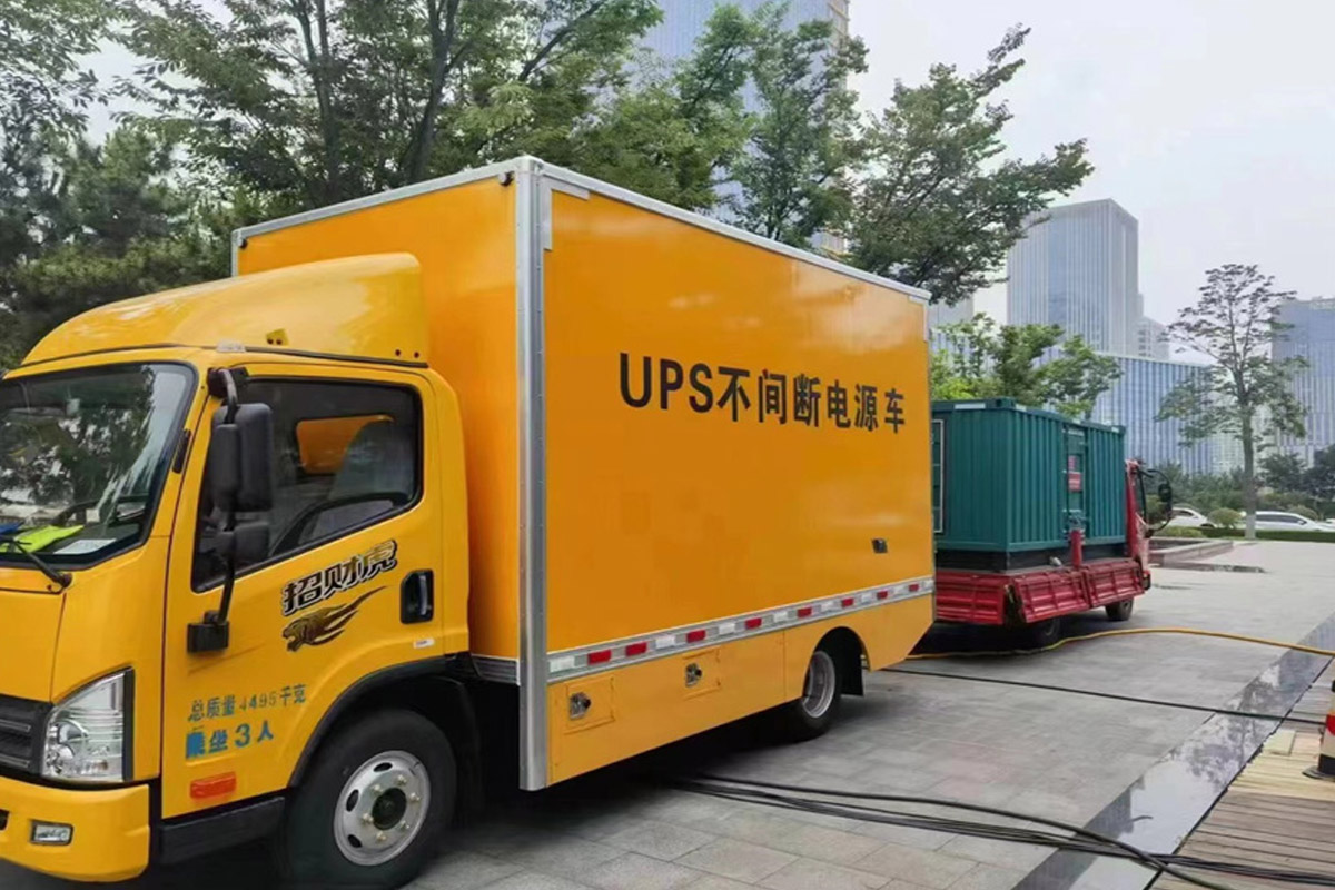 常山发电机租赁施工现场