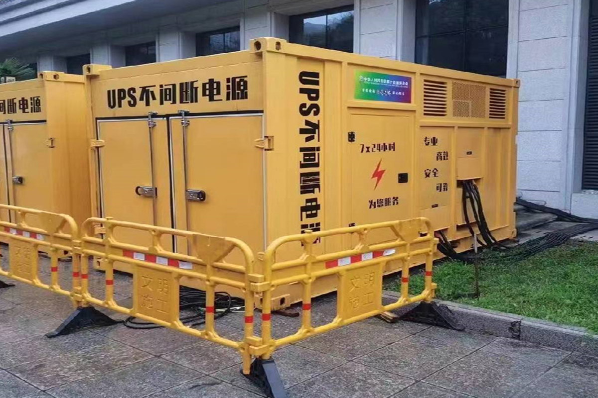 常山发电机租赁施工现场