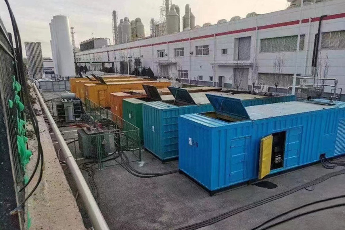 常山发电机租赁施工现场